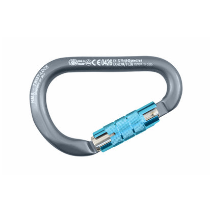 HMS Classic Twist Lock Carabiner Secure &amp; Easy to Use
Key Features: 


Aluminum Construction:  Crafted from lightweight yet strong aluminum with a reliable 2-action twist lock sleeve.


Wide Pea