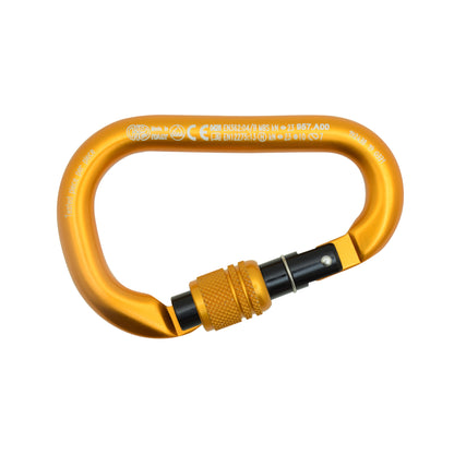 HMS Napik Screw Sleeve Carabiner Compact Security
Key Features: 


Aluminum Construction:  Durable and lightweight, equipped with a secure screw sleeve for professional-grade safety.


Compact &amp;