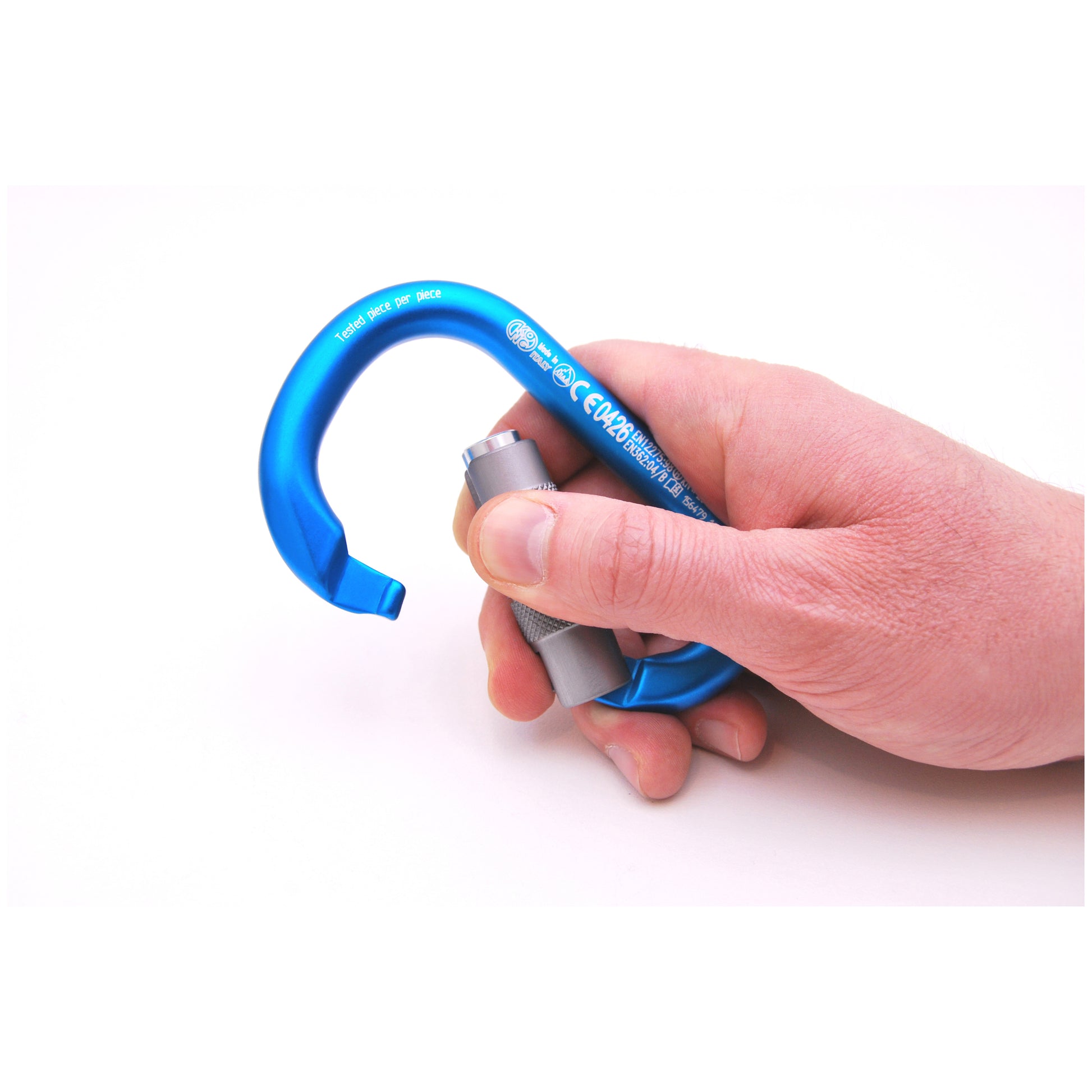 HMS Napik Twist Lock Carabiner Secure Compact Design
Key Features: 


Aluminum Alloy:  Crafted from high-strength, lightweight aluminum alloy, perfect for safe belaying.


Twist Lock Sleeve:  Feat