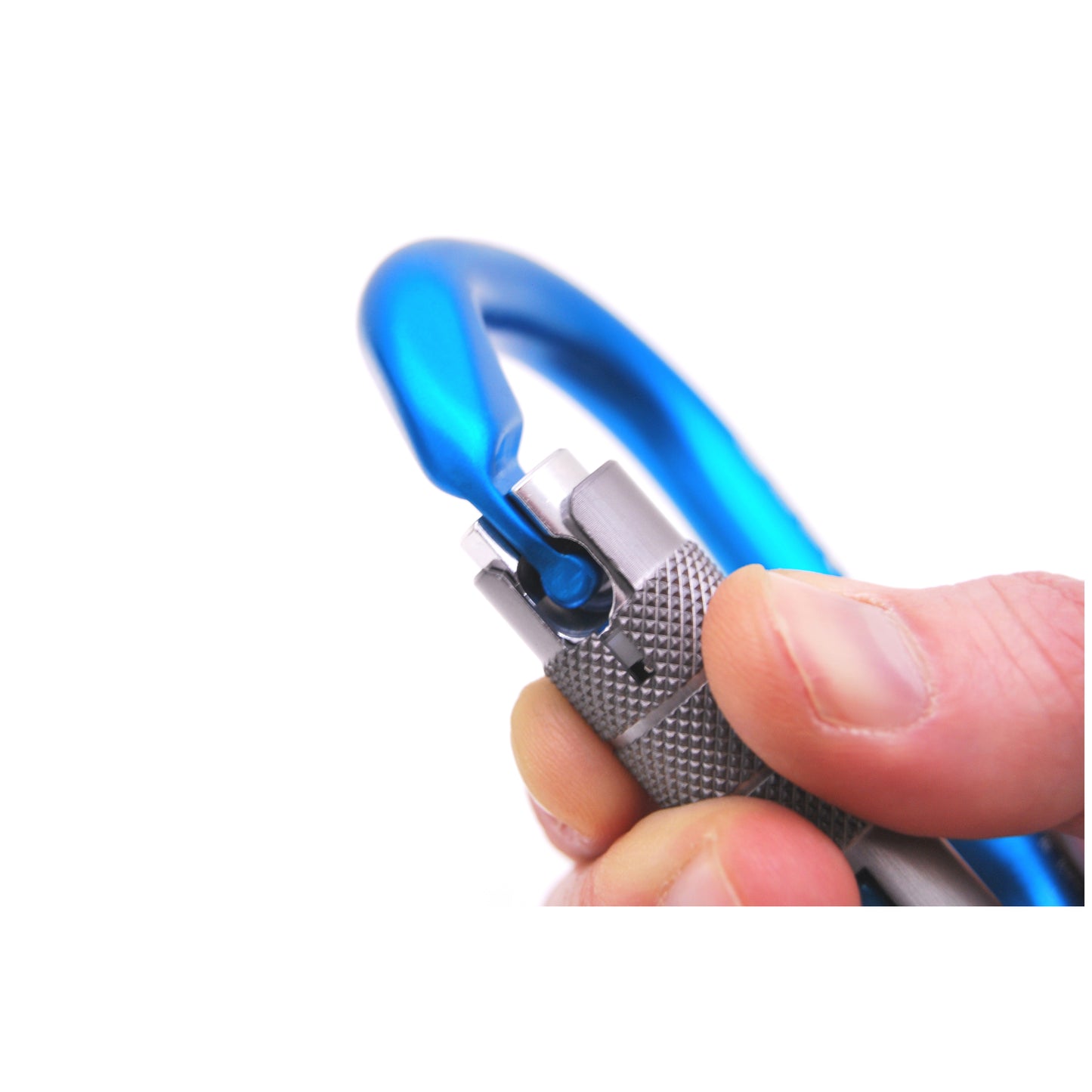 HMS Napik Twist Lock Carabiner Secure Compact Design
Key Features: 


Aluminum Alloy:  Crafted from high-strength, lightweight aluminum alloy, perfect for safe belaying.


Twist Lock Sleeve:  Feat