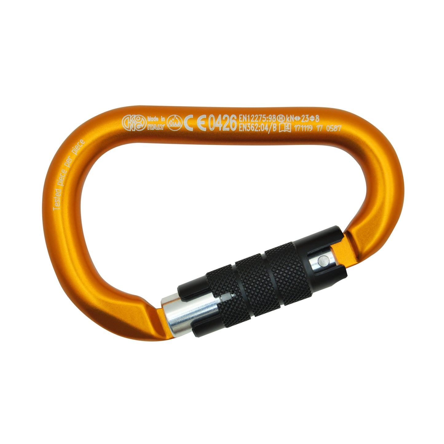 HMS Napik Twist Lock Carabiner Secure Compact Design
Key Features: 


Aluminum Alloy:  Crafted from high-strength, lightweight aluminum alloy, perfect for safe belaying.


Twist Lock Sleeve:  Feat