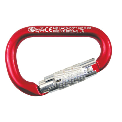 HMS Napik Twist Lock Carabiner Secure Compact Design
Key Features: 


Aluminum Alloy:  Crafted from high-strength, lightweight aluminum alloy, perfect for safe belaying.


Twist Lock Sleeve:  Feat