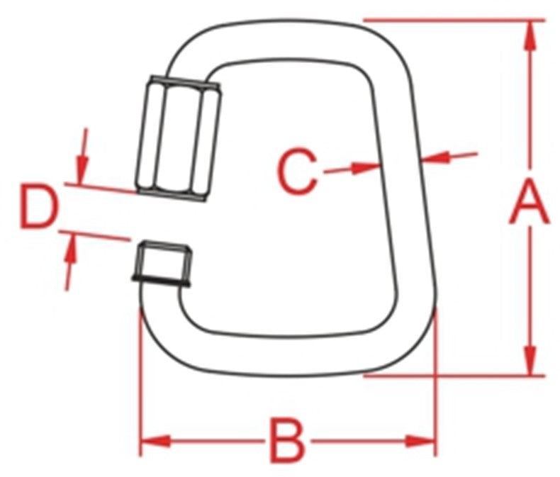 Trapezium Quick Link (9mm) Stainless Steel (Maillon Rapide) Trapezoidal Stainless Steel 316 Quick Link
Our trapezoidal quick link, crafted from premium stainless steel 316, ensures durability and reliability for your outdoor 