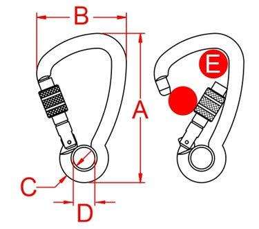 Large Straight Gate Multiuse Carabiner With Wide Opening
Crafted for versatility, the Large Multiuse Straight Gate Carabiner offers a wide opening for effortless clipping. Its durable D