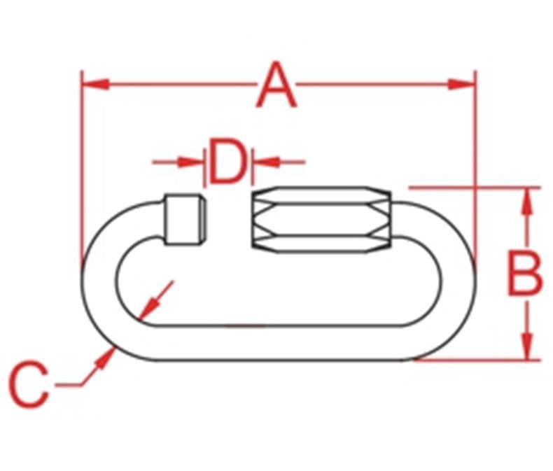 Quick Link Oval Stainless Steel (Maillon Rapide) Robust Stainless Steel Quick Link
The Quick Link Oval is constructed from durable stainless steel 304, ensuring exceptional strength and reliability. Available in va