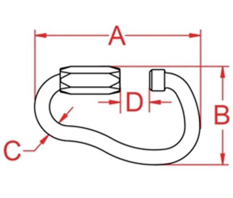 Asymmetric Quick Link (7 mm) Carbon Steel (Maillon Rapide) Premium Asymmetric Quick Link
Crafted from robust carbon steel, the Asymmetric Quick Link (7 mm) offers reliable performance and durability. Designed to pair seamles