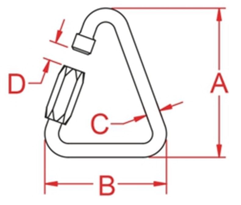 Triangular Quick Link (8mm) Stainless Steel (Maillon Rapide) Stainless Steel 316 Triangular Quick Link
Our high-quality triangular quick link, made of durable stainless steel 316, is perfect for connecting chest ascenders to h